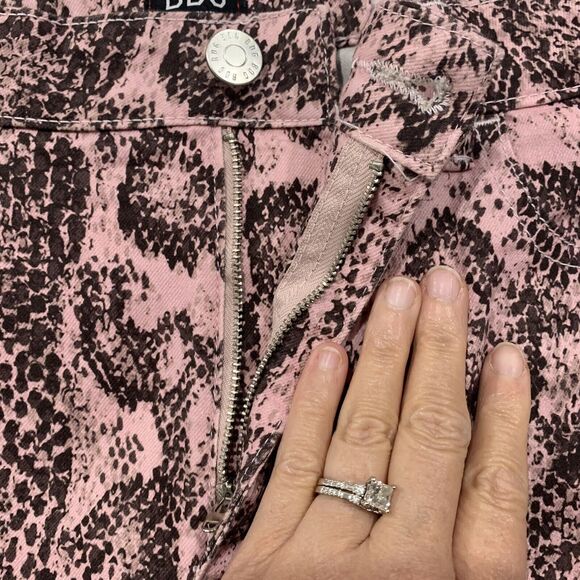BDG Urban Outfitters Sz 29 Jeans Twig High Rise Pink Snake Print Skinny Women’s - Picture 6 of 11